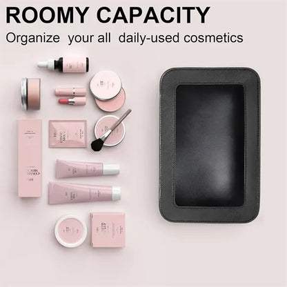 Transparent PVC Waterproof Zipper Cosmetic Toiletry Bag
