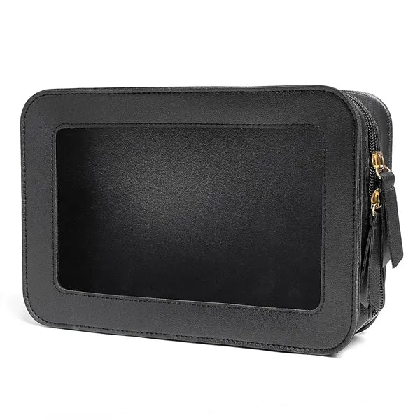 Transparent PVC Waterproof Zipper Cosmetic Toiletry Bag