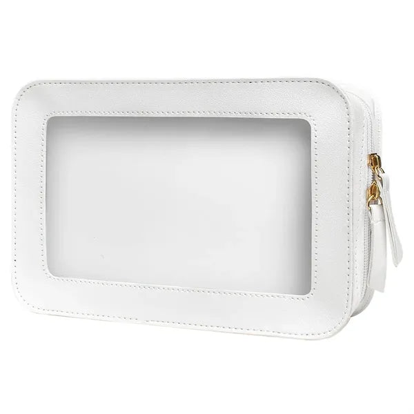 Transparent PVC Waterproof Zipper Cosmetic Toiletry Bag