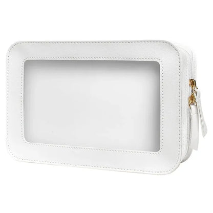 Transparent PVC Waterproof Zipper Cosmetic Toiletry Bag