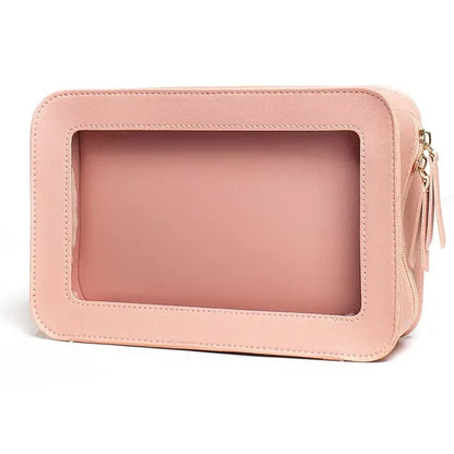 Transparent PVC Waterproof Zipper Cosmetic Toiletry Bag