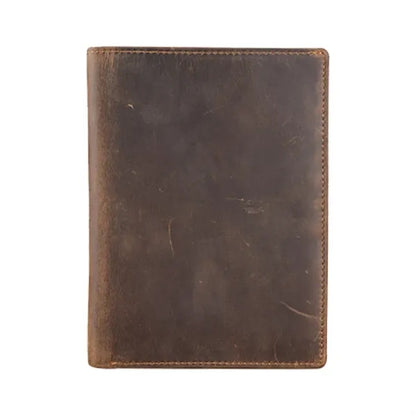 Crazy Horse Genuine Leather Passport Holder Wallet