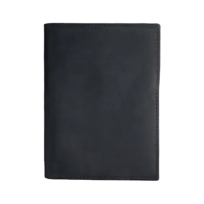 Crazy Horse Genuine Leather Passport Holder Wallet