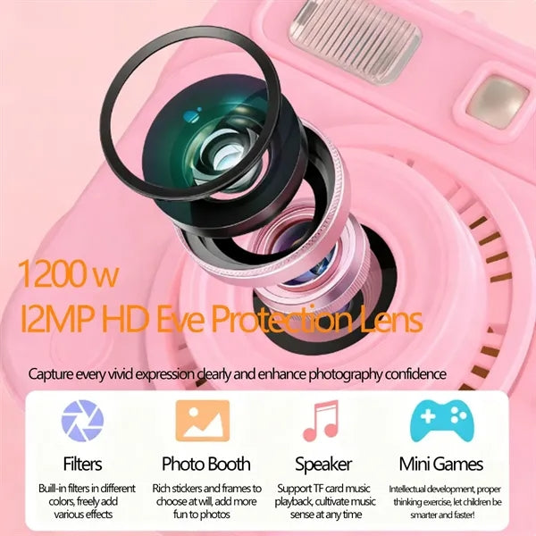 Multifunctional Waist Hanging Neck Fan Camera USB Charging