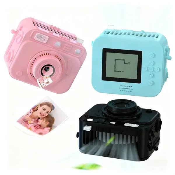Multifunctional Waist Hanging Neck Fan Camera USB Charging