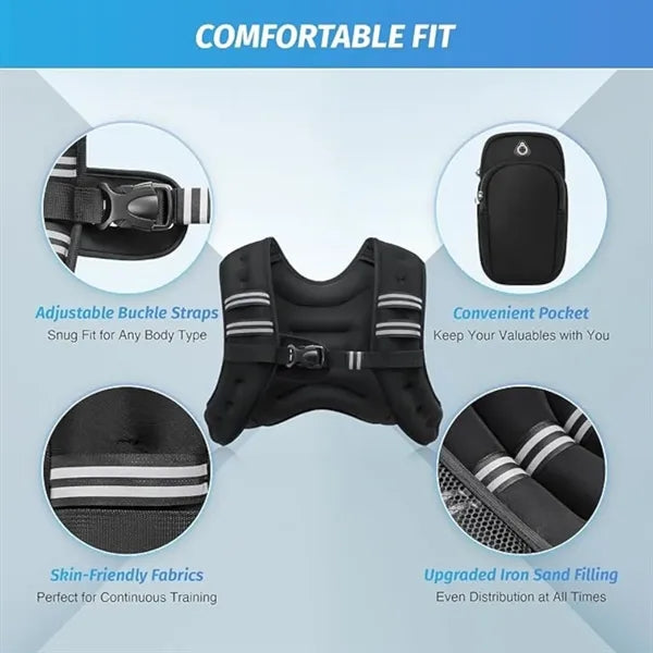 Weighted Vest 6Lb With Armband