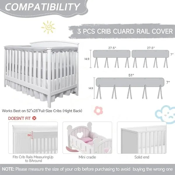 Teething Edge Crib Rail Cover