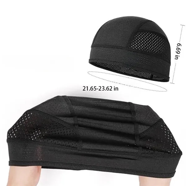 Summer Breathable Mesh Lined Cycling Beanie