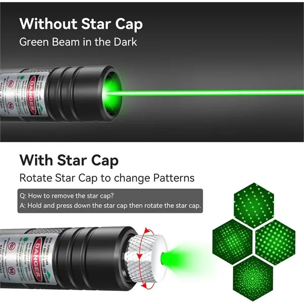 Green Beam Flashlight
