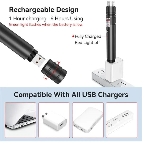 Green Beam Flashlight