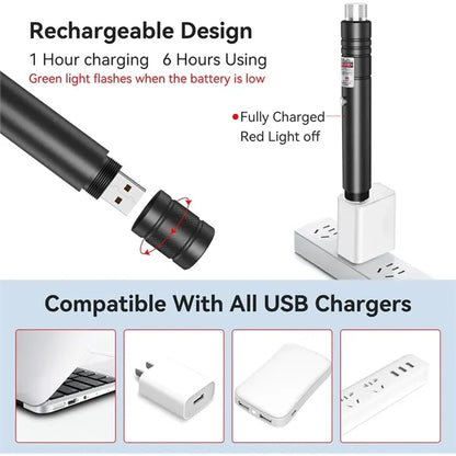 Green Beam Flashlight