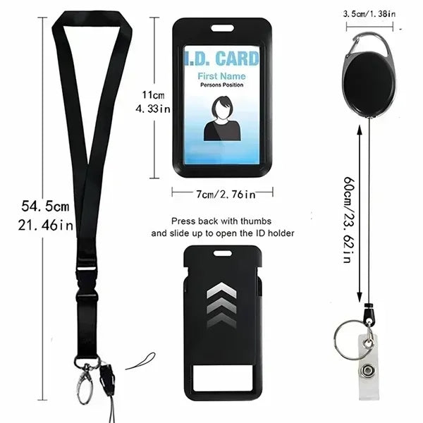 Adjustable Neck Strap ID Badge Holder