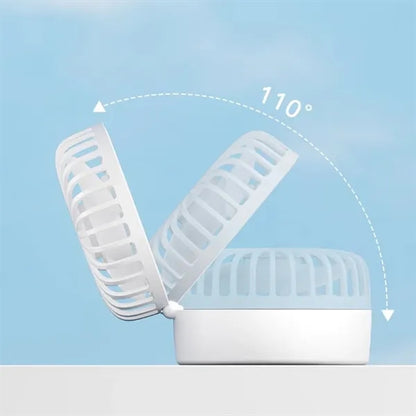 Small Handheld Folding Spray High Wind Fan USB Charging