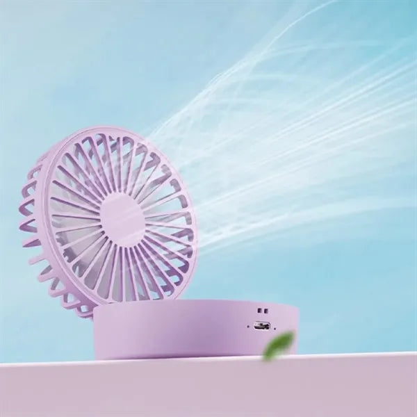 Small Handheld Folding Spray High Wind Fan USB Charging