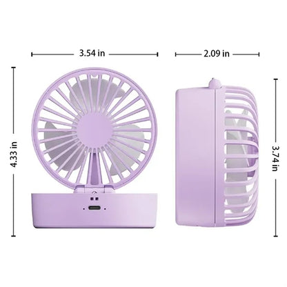 Small Handheld Folding Spray High Wind Fan USB Charging