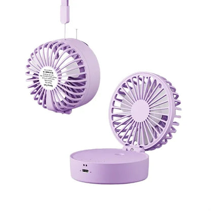 Small Handheld Folding Spray High Wind Fan USB Charging