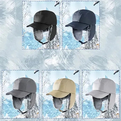 Winter Trapper Russian Hat with Ear Flaps Mask
