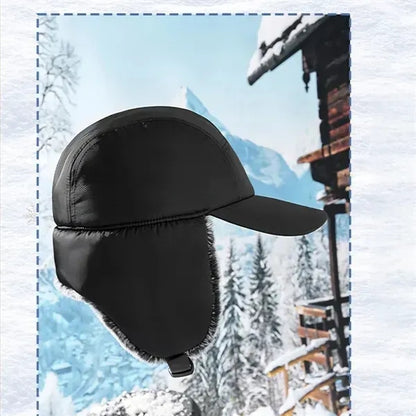 Winter Trapper Russian Hat with Ear Flaps Mask