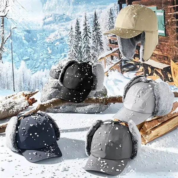 Winter Trapper Russian Hat with Ear Flaps Mask