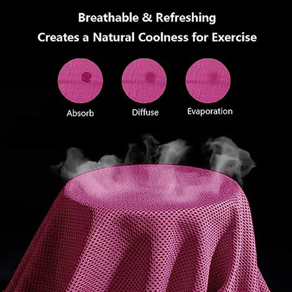 Summer Cooling Quick Dry Towel with Silicone Storage Bag