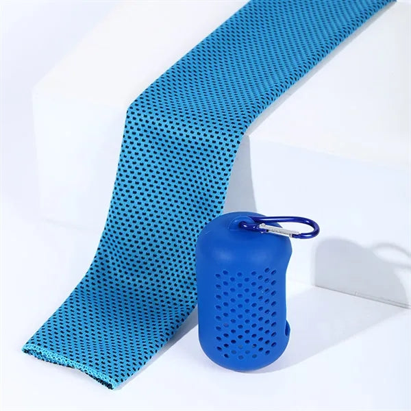 Summer Cooling Quick Dry Towel with Silicone Storage Bag