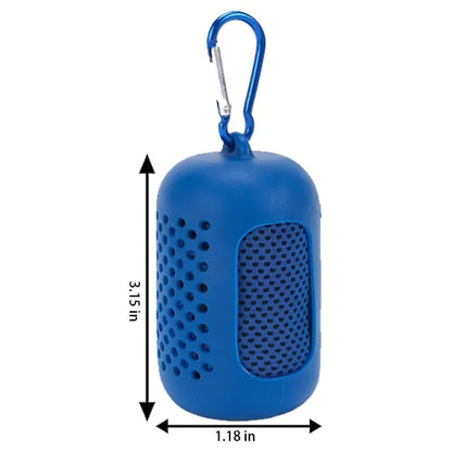 Summer Cooling Quick Dry Towel with Silicone Storage Bag