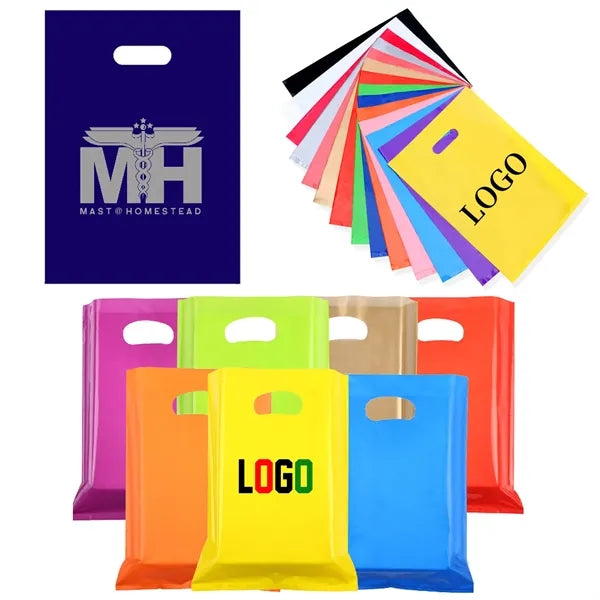 Die Cut PE Plastic Handle shopping Bag