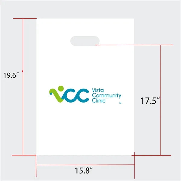 Die Cut PE Plastic Handle shopping Bag