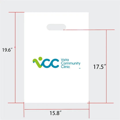 Die Cut PE Plastic Handle shopping Bag