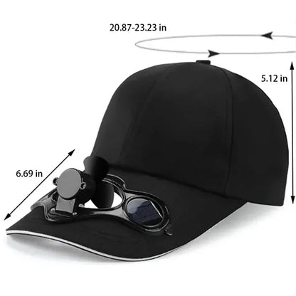 Outdoor Sports Sun Protection Baseball Cap With Solar Fan
