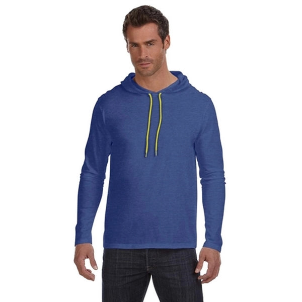 Anvil Ringspun Long-Sleeve Hooded T-Shirt