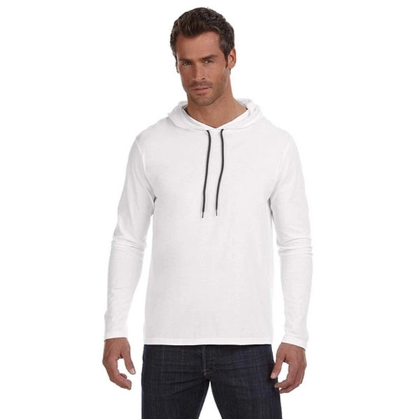 Anvil Ringspun Long-Sleeve Hooded T-Shirt