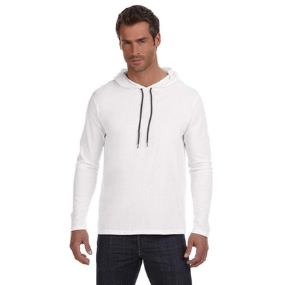Anvil Ringspun Long-Sleeve Hooded T-Shirt