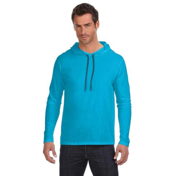 Anvil Ringspun Long-Sleeve Hooded T-Shirt