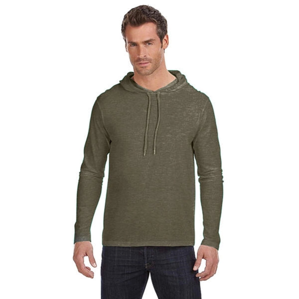 Anvil Ringspun Long-Sleeve Hooded T-Shirt