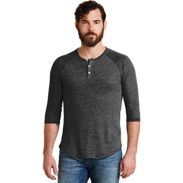 Alternative Eco-Jersey 3/4-Sleeve Raglan Henley
