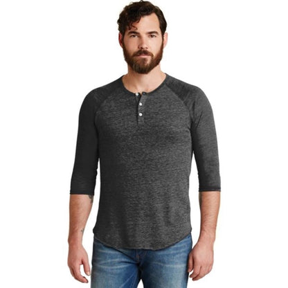Alternative Eco-Jersey 3/4-Sleeve Raglan Henley
