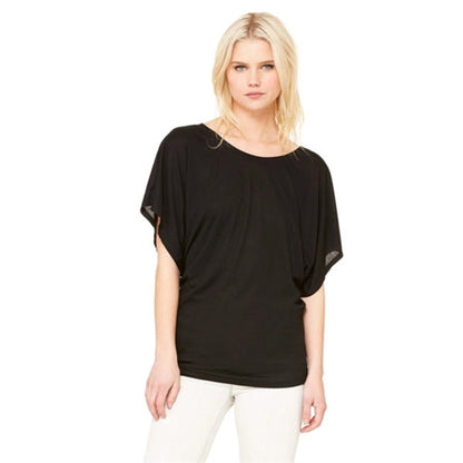 Bella + Canvas Ladies Flowy Draped Sleeve Dolman T-Shirt