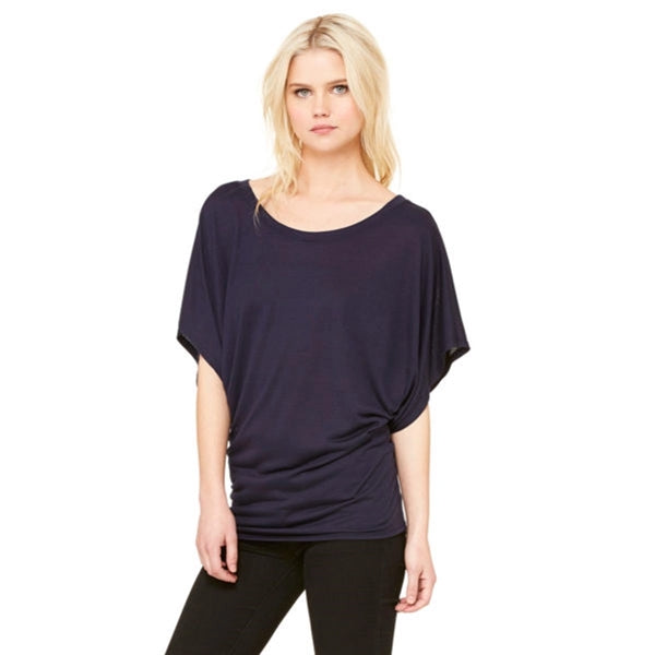 Bella + Canvas Ladies Flowy Draped Sleeve Dolman T-Shirt