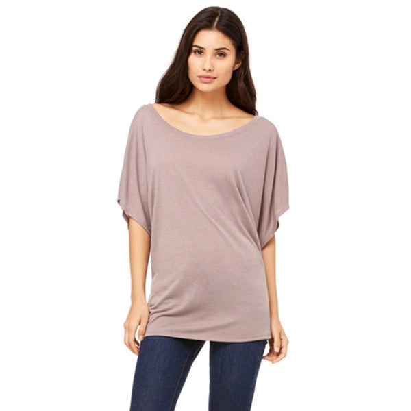 Bella + Canvas Ladies Flowy Draped Sleeve Dolman T-Shirt