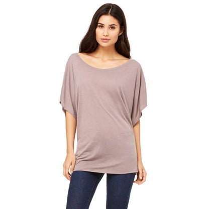 Bella + Canvas Ladies Flowy Draped Sleeve Dolman T-Shirt