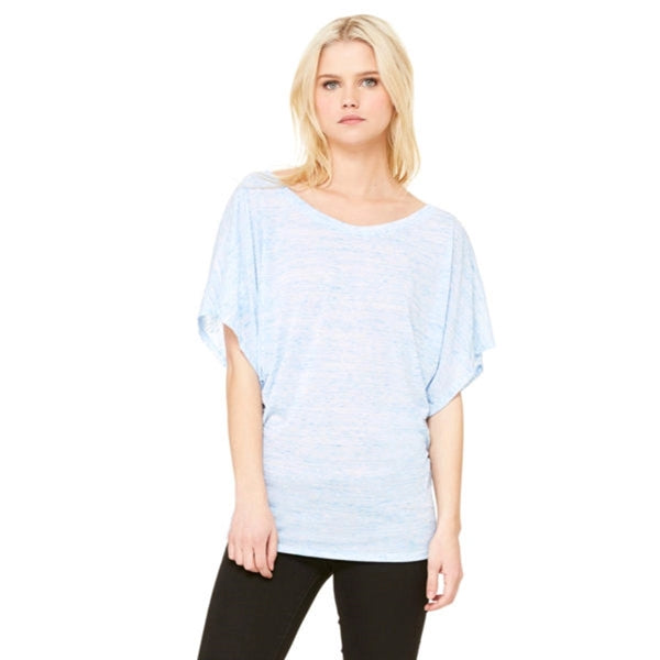 Bella + Canvas Ladies Flowy Draped Sleeve Dolman T-Shirt