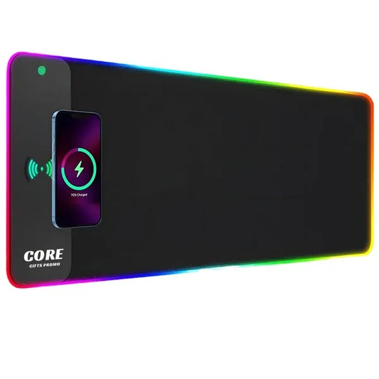 LED Wireless Charging RGB Gaming Mouse Pad 15W