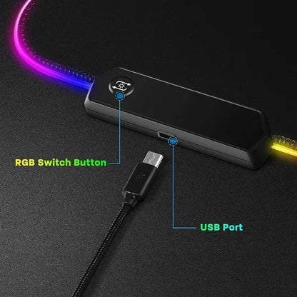 Extra Large RGB Gaming LED Mouse Pad