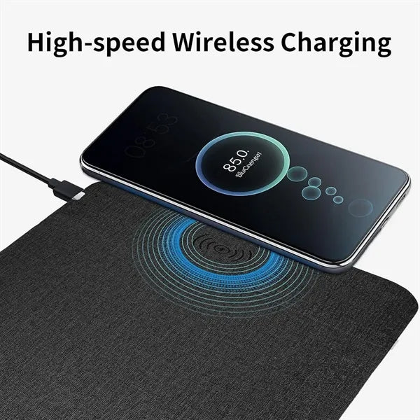 Mouse Pad with 15W Fast Wireless Charger