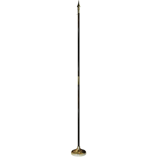 8' x 1 1/4" Indoor Display Set with Spear Topper