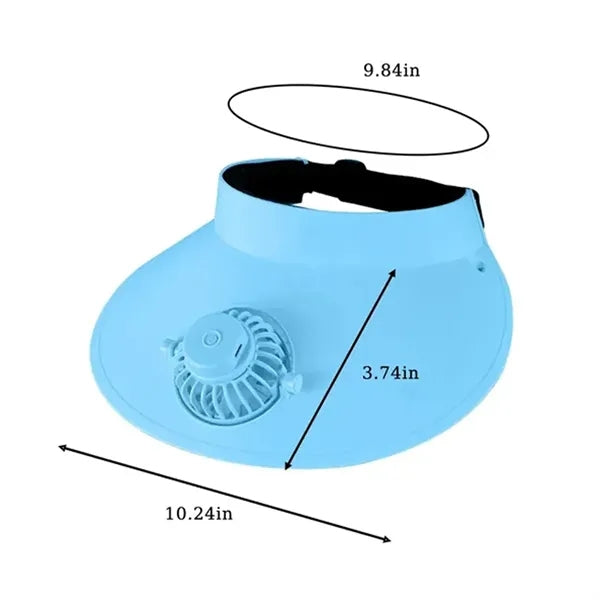 New Sun Visor Hat With Fan