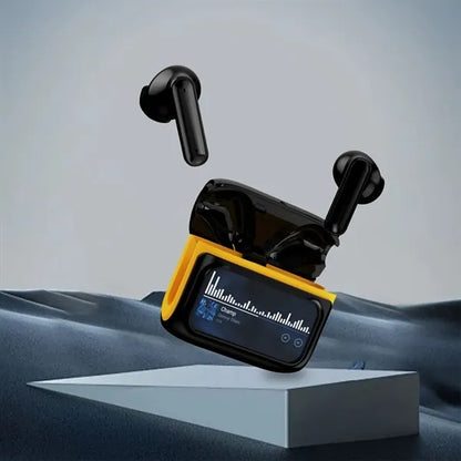 Wireless Bluetooth Earphones w/ LCD Touch Screen