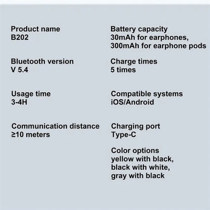 Wireless Bluetooth Earphones w/ LCD Touch Screen