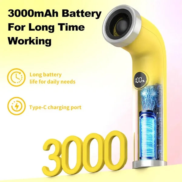 Novelty Bladeless Leafless Turbine Fan with Digital Display